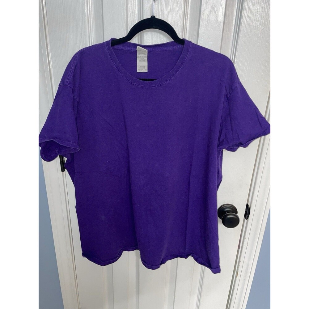 Gildan Ladies Tshirt 3XL Purple 100% Cotton Short Sleeve